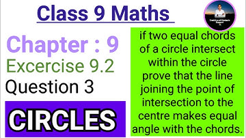 Chapter:9 Ex.9.2 (Q.3) Circles | Ncert Maths Class 9 | Cbse