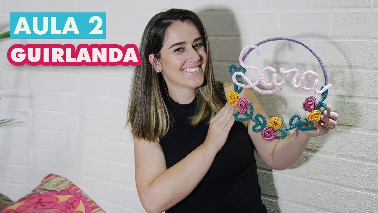 Como fazer Guirlanda de TRICOTIN