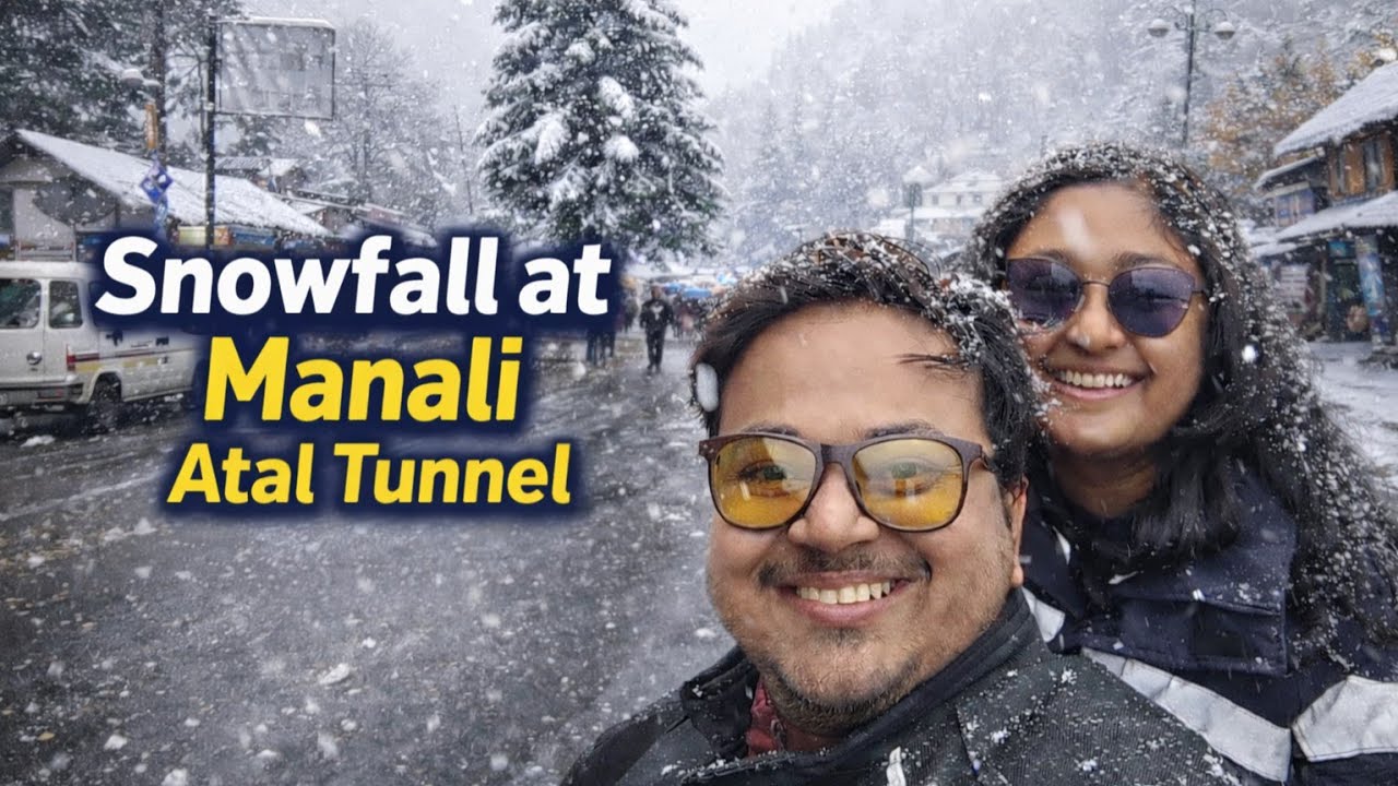 Snowfall at Manali | Atal Tunnel | Manali in Winter | Himachal Pradesh