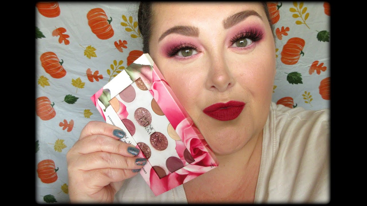 Палитра Physicians Formula Rose All Day, образ №2, ягодные тона для осени 