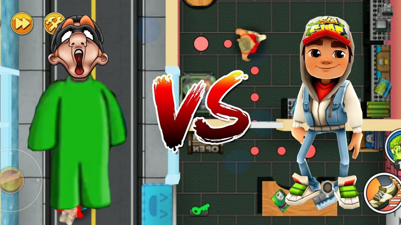 Green Screen Bob Costume vs Jake Core Crew - Robbery Bob 2 vs Subway Surfers