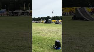 Backflip on a bike truck show