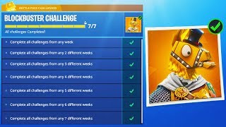 New Blockbuster Skin Revealed In Fortnite - All Blockbuster Challenges Fortnite Battle Royale