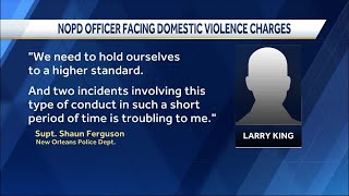 NOPD officer arrested on 6 felony domestic violence charges out of Jefferson Parish