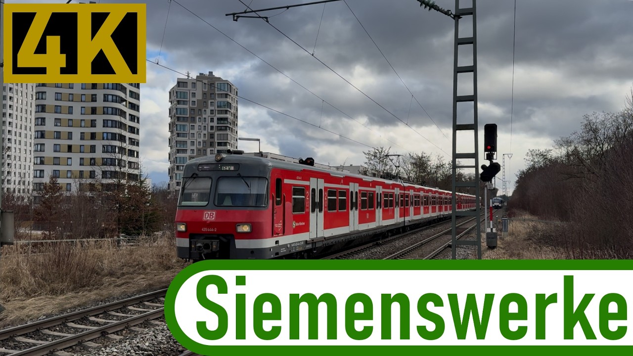 Zugverkehr in München-Siemenswerke