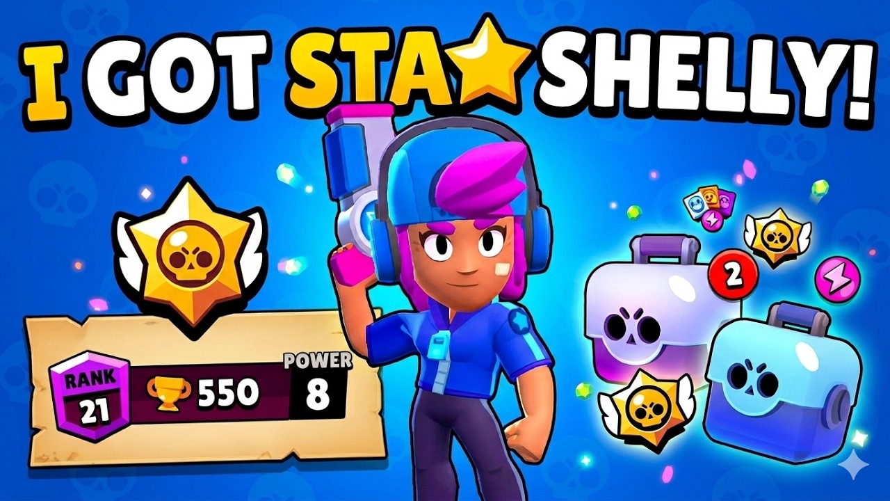 I got Star Shelly in Brawl Stars! GAMEPLAY & UNBOXING! - YouTube