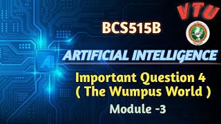 BCS515B Artificial Intelligence| Wumpus world problem – 80+ Marks Guaranteed! Complete Exam Guide