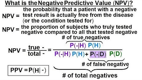 Prob & Stats - Bayes Theorem (15 of 24) What is Negative Predictive Value (NPV)?
