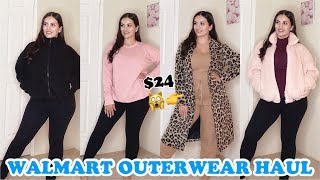 WALMART HAUL | Huge Walmart WINTER OUTERWEAR CLOTHING TRY ON HAUL | Coats, Jackets, sweaters, & more