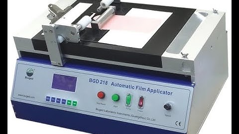 BGD 218  Automatic Film Applicator (Operation)