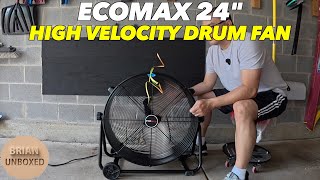 ECOMAX 24" High Velocity Drum Fan - Review