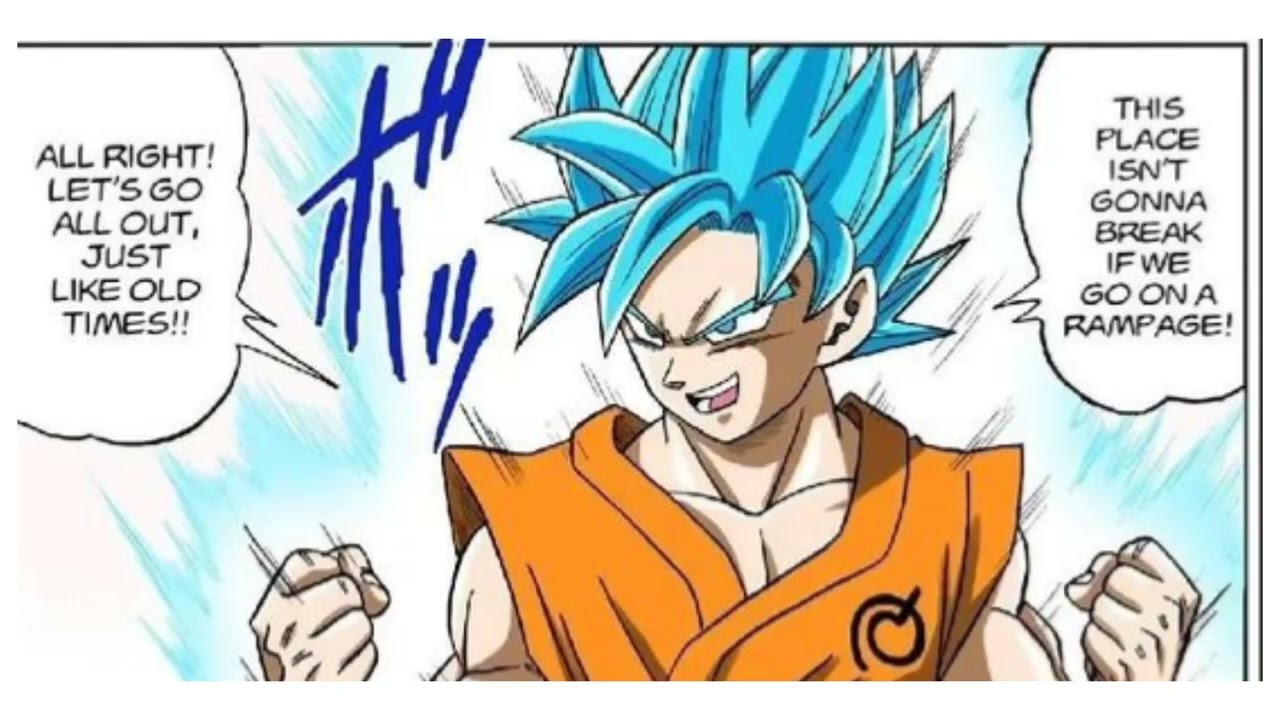 Goku vs Vegeta (Dragon Ball Super Manga Chapter 7 / Colored)
