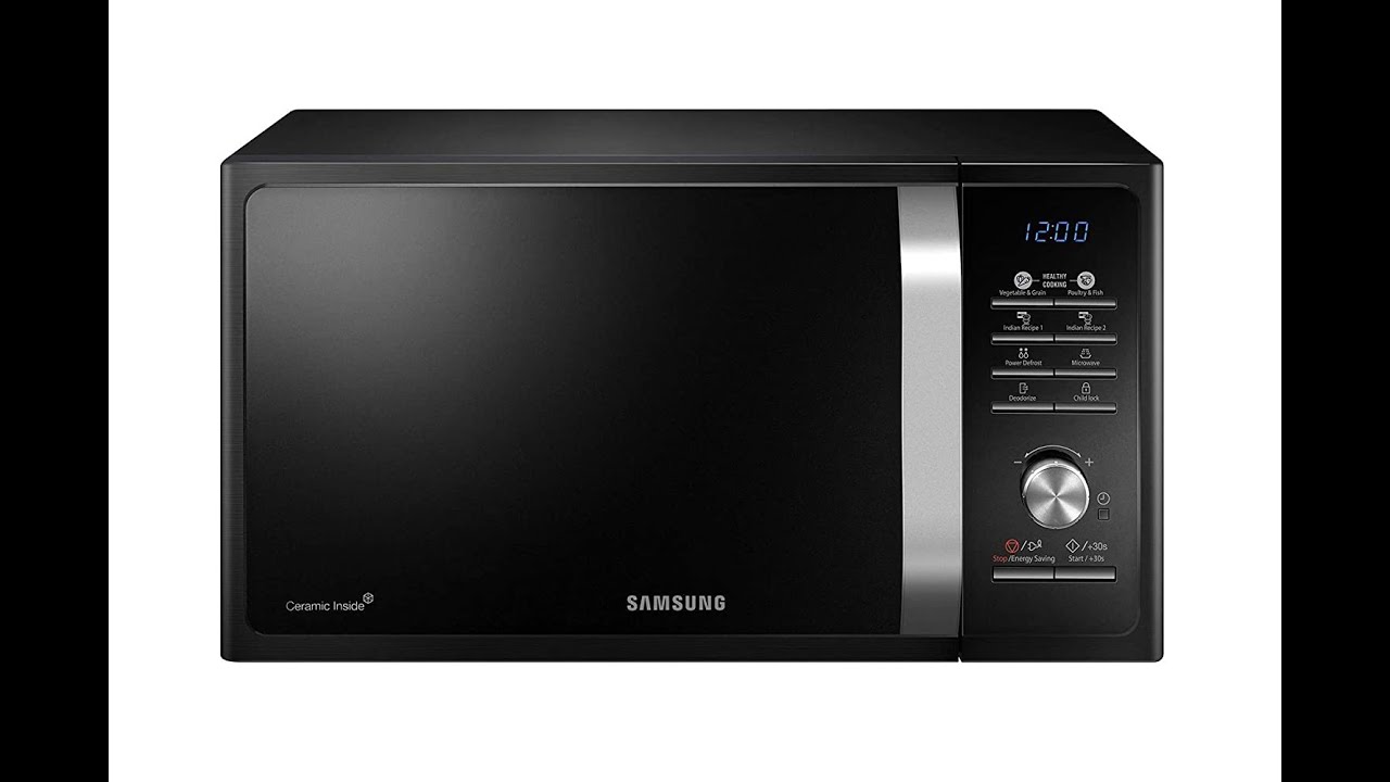 Samsung 23 L Solo Microwave Oven (MS23F301TAK/TL, Black) YouTube