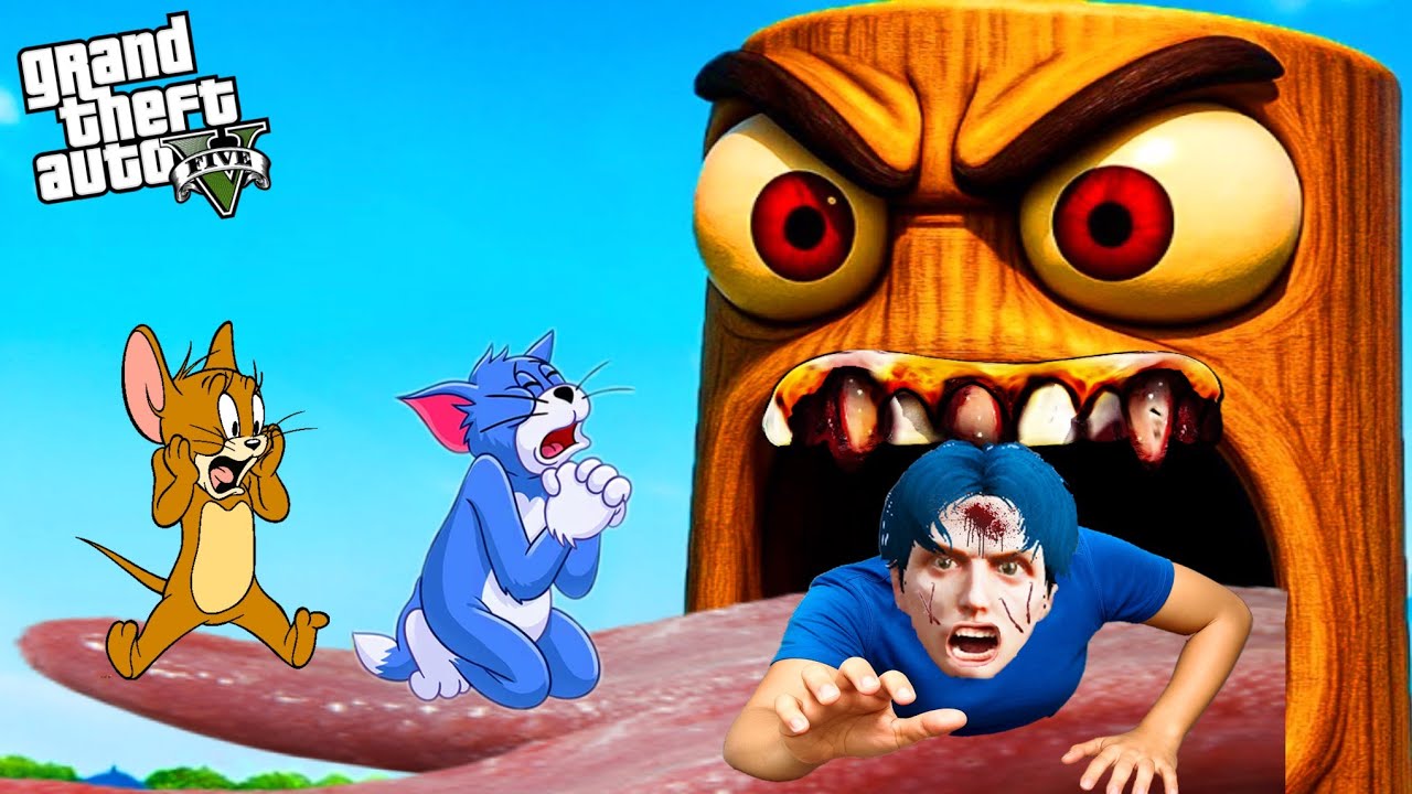 Tung Tung Sahurကြီးက ကျနော့်ကိုစားပစ်လိုက်ပီဗျို့/ What's inside Tung Tung Sahur Head In GTA V