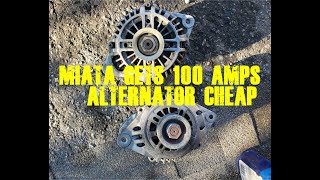 Miata Speed (NB) Gets a 100 Amps Alternator Upgrade for Cheap (Rx7 FD)