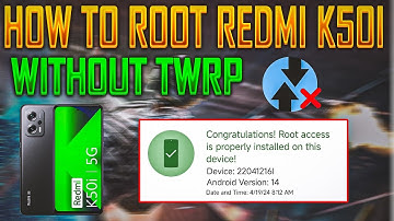 How To Root Redmi k50i Without Twrp Recovery | Fastboot And Patch Method