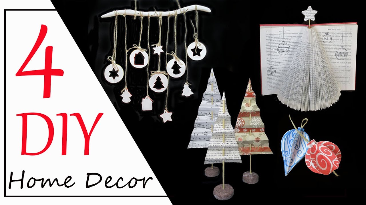 4 DIY home decorating ideas for Christmas YouTube Music