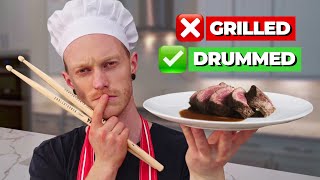 I Cooked Steak By Drumming On It!