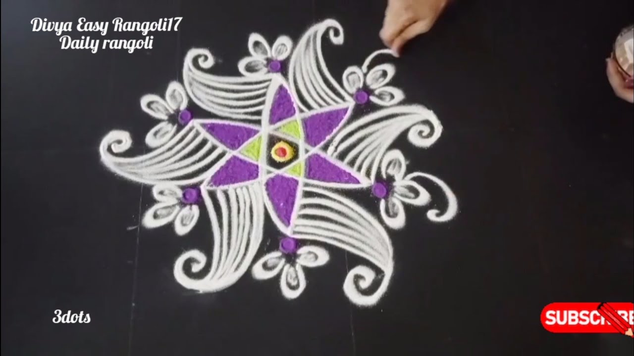 2 daily easy rangoli designs simple and easy method for beginners ...