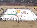 World Biggest Rangoli By ICWS Firozabad, UP, India