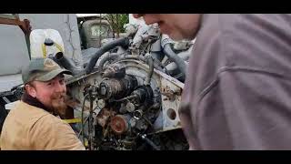 WW2 M3A1 Stuart tank W670 Radial Engine test start