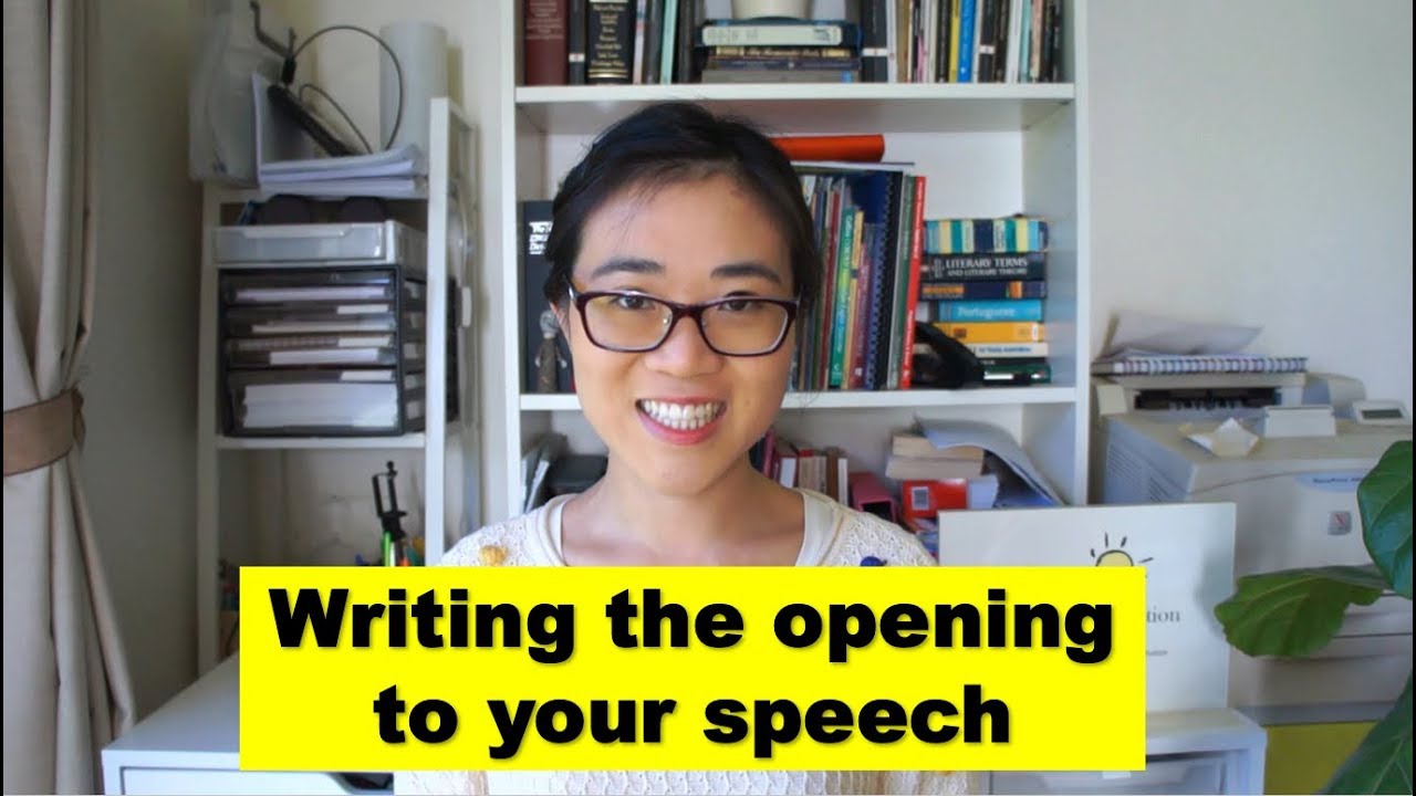 how to open a persuasive speech