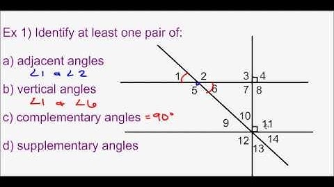 Geometry - Unit 1 Lesson 4 - Angles