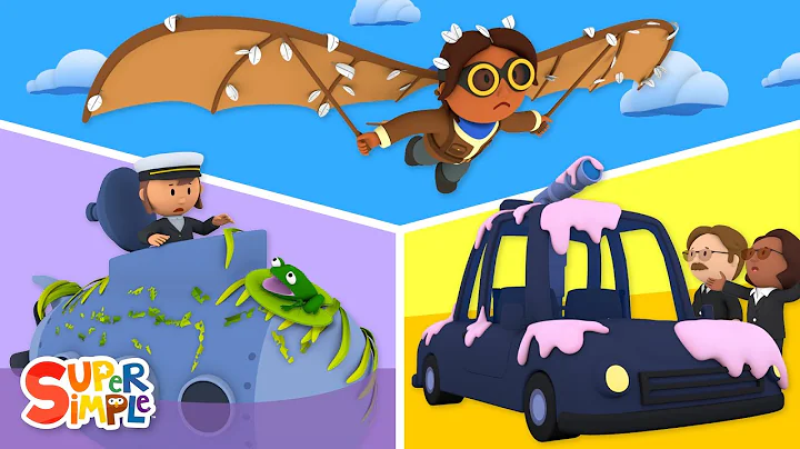 Space Shuttle, Submarine, and Fire Truck get Squeaky Clean at the Car Wash! | Cartoon for Kids