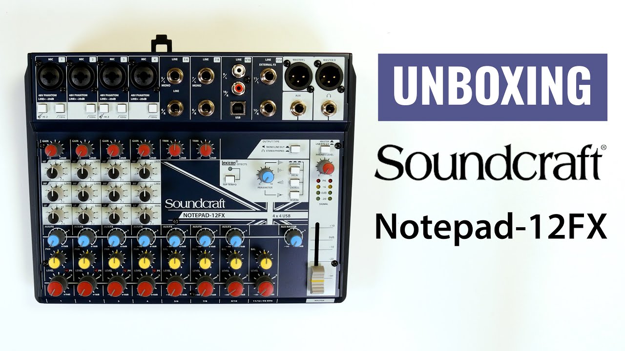 Soundcraft Notepad 12FX ミキサー Notepad-12FX | Soundcraft - Professional Audio Mixers | English