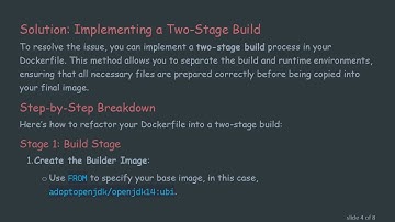 Resolving COPY failed: stat : no such file or directory Error in Docker Builds