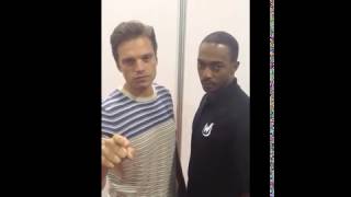 Anthony Mackie & Sebastian Stan ALS Ice Bucket Challenge