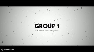 Group 1 Intro For Videos(Green screen)