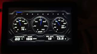 Microsquirt, Kpro, rusEfi, EmuBlack compatible canbus dashboard
