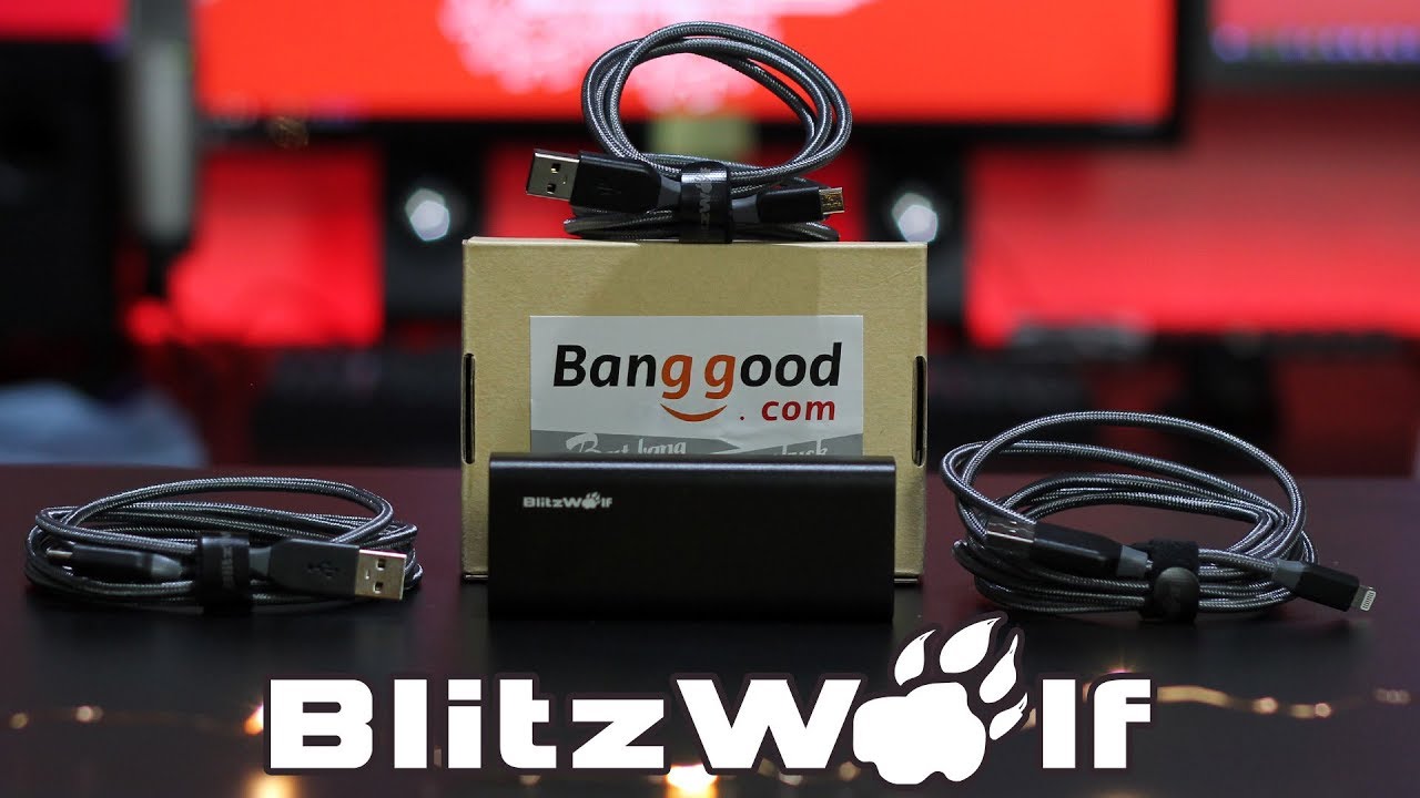 Blitzwolf BW PF1, USB Type C, Micro USB, Apple Lightning Cable Unboxing from Banggood
