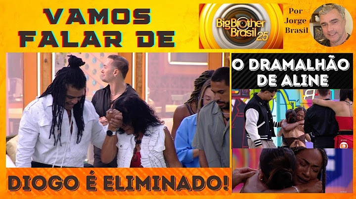 BBB 25: DIOGO É ELIMINADO COM 43.93% DOS VOTOS E ALINE FAZ O MAIOR DRAMALHÃO