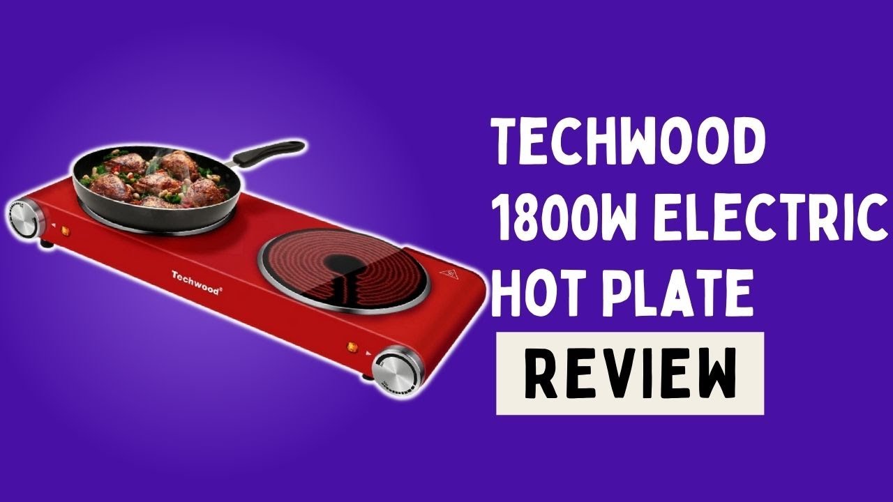 Techwood 1800W Electric Hot Plates Electric Stove Cooktop Burner