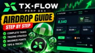 Information TXFLOW perp DEX Airdrop Guide ! How to start farming points in 2026 Guide