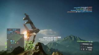 Battlefield 4 Attack Jet 102-0 Rogue Transmission Drop JDAMs and Fly Under the Dish!