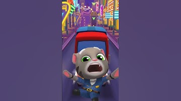 Talking Tom Gold Run Las Vegas Officer Tom Android iOS Gameplay #shortfeed #talkingtom #shorts