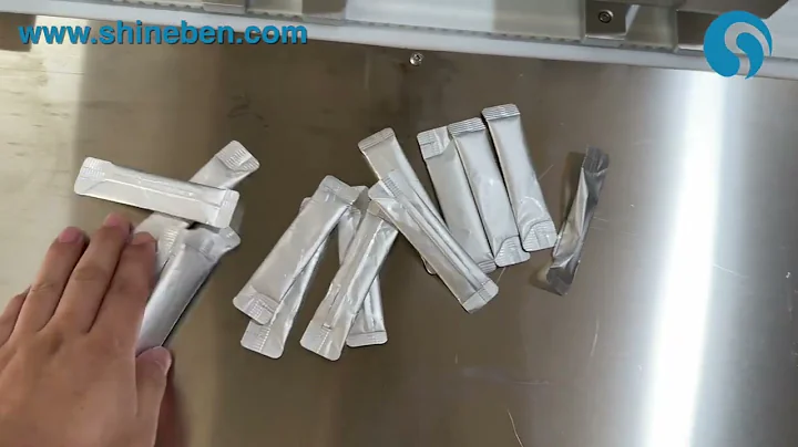 Full Servo Sachet Sorter for sticks with a manual packing station, sorting  counting machine