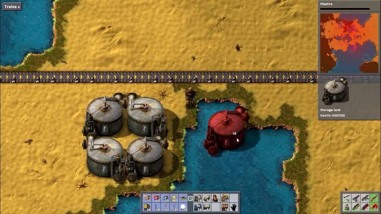 factorio ep11 lights,repair packs and oil refineries YouTube