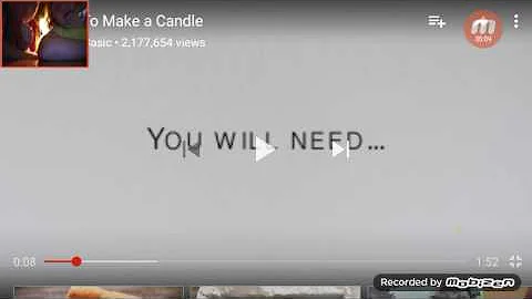 How to make a candle