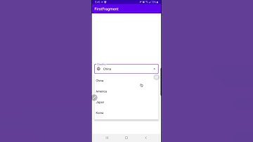 Android MVVM Material Spinner Dropdown Menu (demo)