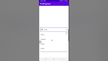Android MVVM Material Spinner Dropdown Menu (demo)