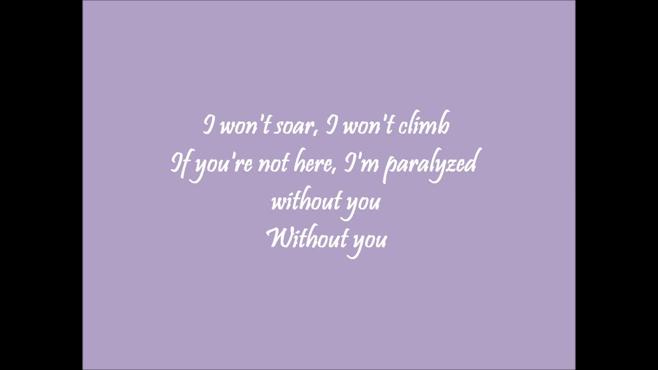 Without You Glee Karaoke / Instrumental