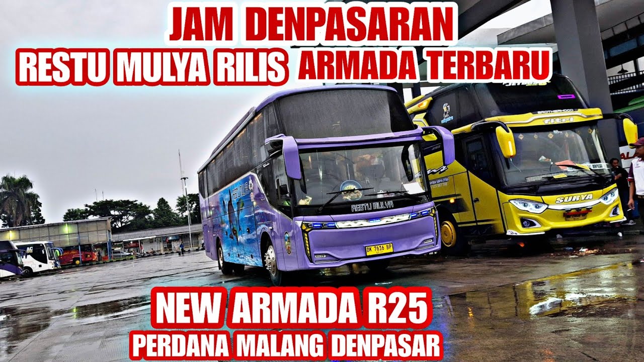 JALUR DENPASAR MENYALA!!GEBRAKAN BARU RESTU MULYA R25,SIAP MANJAKAN PENUMPANG MALANG