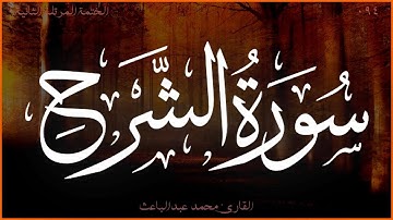سورة الشرح 💖 القارئ محمد عبدالباعث 💚 الختمة المرتلة الثانية