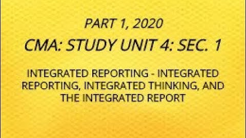 CMA: Unit 4: Sec.1 2020