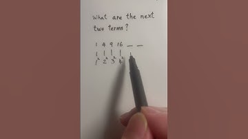 What are the next two terms? 1, 4, 9, 16, __, __