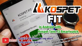 How to Pair Kospet Fit App in Android with Kospet Tank T2 Smartwatch screenshot 3